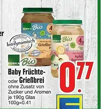 Edeka Edeka Bio Baby Früchte Oder Grießbrei Angebot