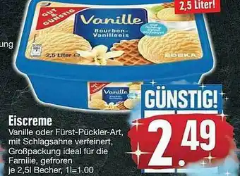 Edeka Gut & Güsntig Eiscreme Angebot