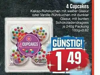 Edeka 4 Cupcakes Angebot