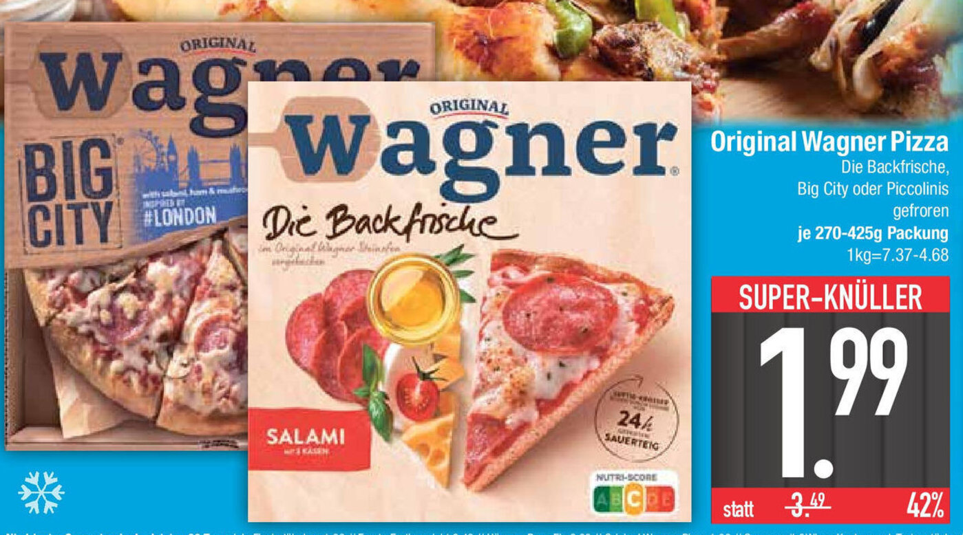 Original Wagner Pizza 270425g Packung Angebot bei ECenter