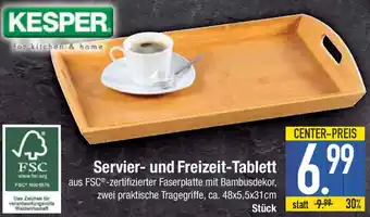 E-Center Kesper Servier und Freizeit Tablett Angebot