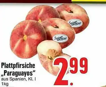 Edeka Sanlucar Plattpfirsiche „paraguayos” Angebot