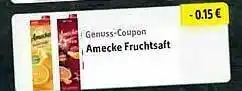 Edeka Genuss Coupon Amecke Fruchtsaft Angebot