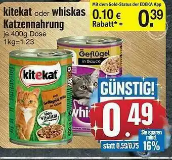 Edeka Kitekat Oder Whiskas Katzennahrung Angebot