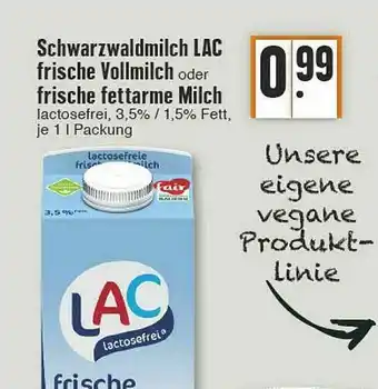 Edeka Schwarzwaldmilch Lac Frische Vollmilch Oder Frische Fettarme Milch Angebot