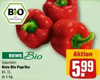 REWE Center Rote Bio Paprika 1 kg Angebot