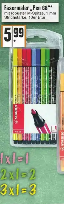 Edeka Fasermaler „pen 68” Angebot