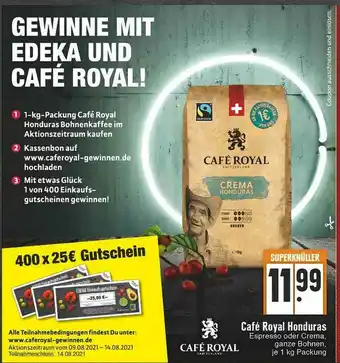 Edeka Café Royal Honduras Angebot