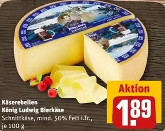 REWE Center Käserebellen König Ludwig Bierkäse 100 g Angebot