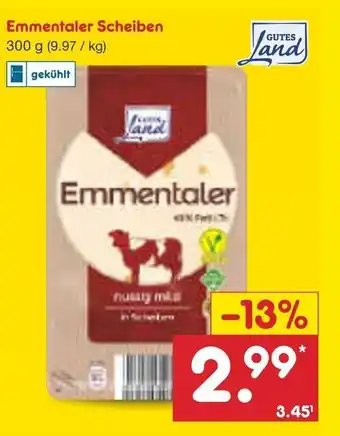 Netto Marken-Discount Gutes Land Emmentaler Scheiben 300g Angebot