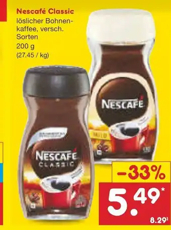 Netto Marken-Discount Nescafe Classic 200g Angebot