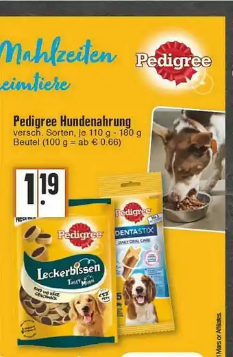 Edeka Pedigree Hundenahrung Angebot