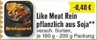 Edeka Like Meat Rein Pflanzlich Aus Soja Angebot