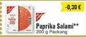 Edeka Gut & Güsntig Paprika Salami Angebot