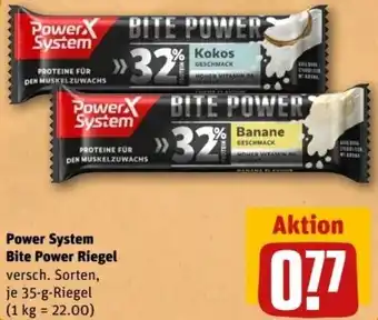 REWE Center Power System Bite Power Riegel 35 g Angebot