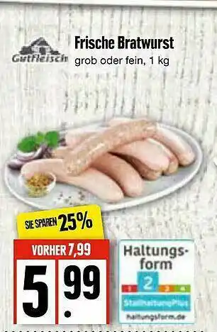 Edeka Gutfleisch Frische Bratwurst Angebot