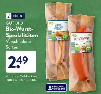 Aldi Süd Gut Bio Bio-wurst-spezialitäten Angebot