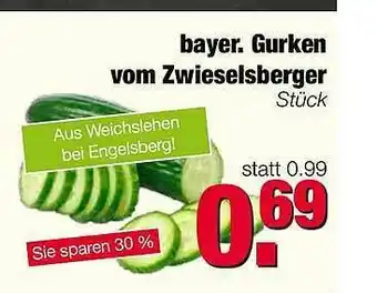 Edeka Scherer Bayer. Gurken Vom Zwieselsberger Angebot