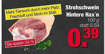 Edeka Scherer Strohschwein Hintere Hax'n Angebot