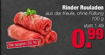 Edeka Scherer Rinder Rouladen Aus Der Keule Ohne Fülung Angebot