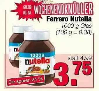 Edeka Scherer Ferrero Nutella Angebot