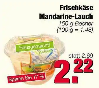 Edeka Scherer Frischkäse Mandarine-lauch Angebot