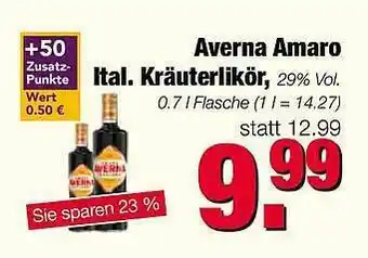 Edeka Scherer Averna Amaro Ital. Kräuterlikör Angebot