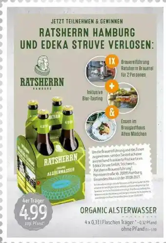 Edeka Struve Organic Alsterwasser Angebot