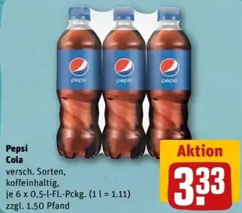 REWE Center Pepsi Cola 6x0,5 L-Fl. Pckg. Angebot