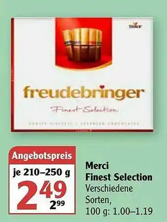 Globus Merci Finest Selection Angebot