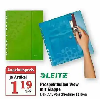 Globus Leitz Prospekthüllen Wow Mit Klappe Angebot