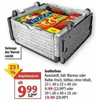 Globus Isolierbox Angebot