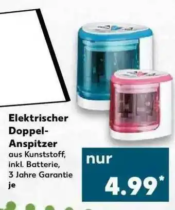 Kaufland Elektrischer Doppel-anspitzer Angebot