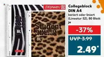 Kaufland Brunnen Collegeblock Din A4 Angebot