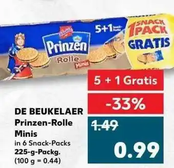 Kaufland De Beukelaer Prinzen-rolle Mini Angebot