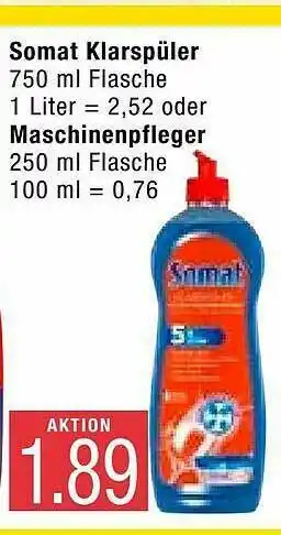 Marktkauf Somat Klarspüler Oder Maschinenpfleger Angebot