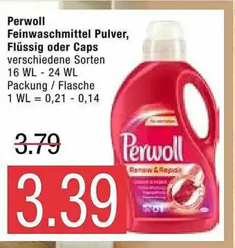 Marktkauf Perwoll Feinwaschmittel Pulver Flüssig Oder Caps Angebot