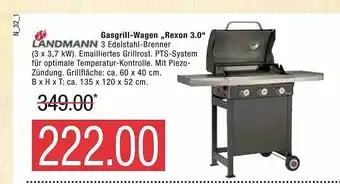 Marktkauf Landmann Gasgrill-wagen „rexona 3.0” Angebot