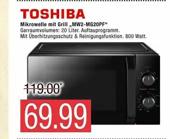 Marktkauf Toshiba Mikrowelle Mit Grill „mw2-mg20pf” Angebot