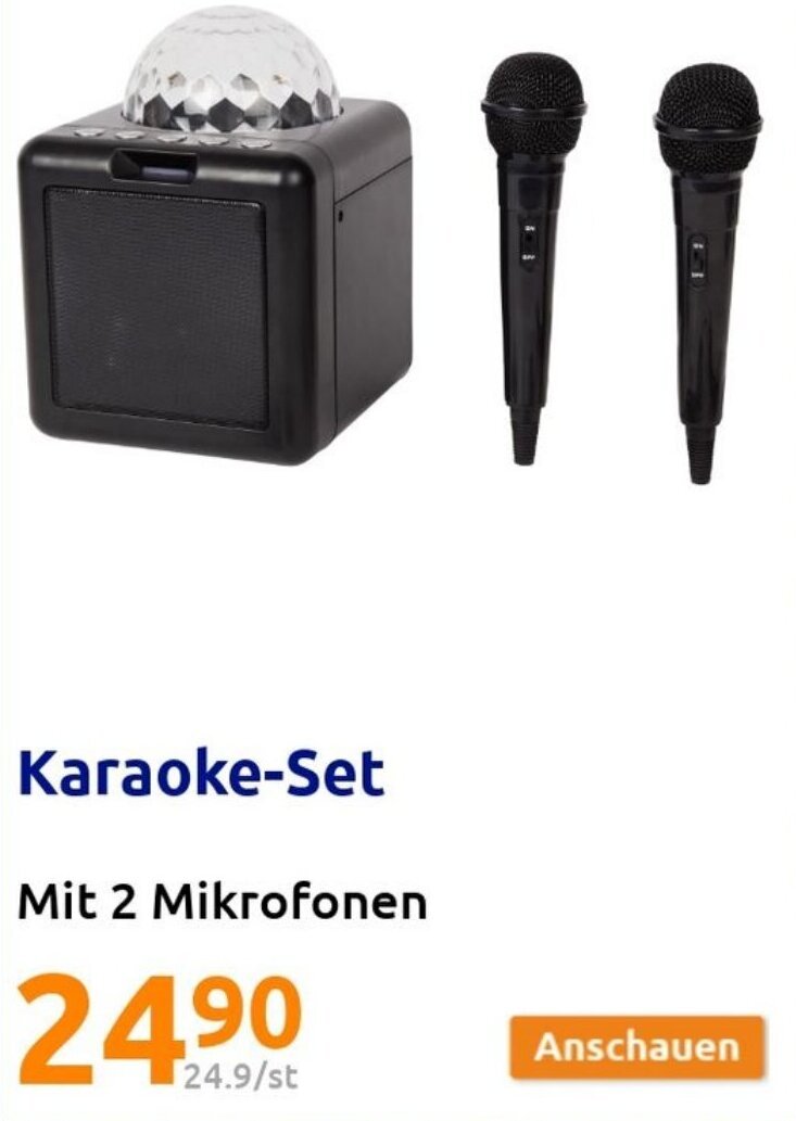 Karaoke Set Angebot bei Action