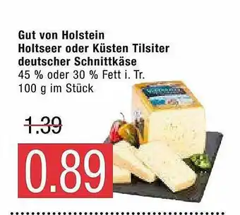 Marktkauf Gut Von Holstein Holtseer Oder Küsten Tilsiter Deutscher Schnittkäse Angebot