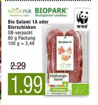 Marktkauf Bio Salami 1a Oder Bierschinken Angebot