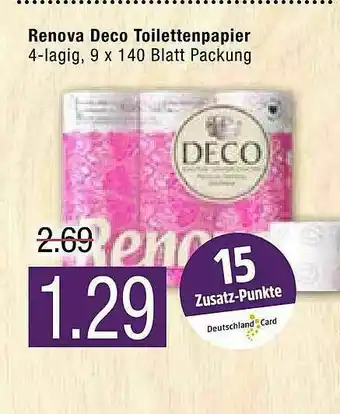 Marktkauf Renova Deco Toilettenpapier Angebot