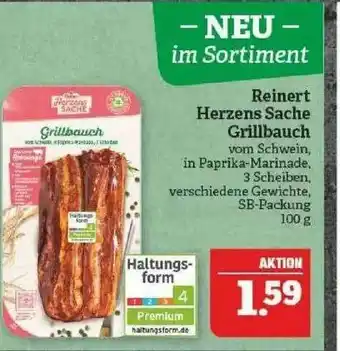 Marktkauf Reinert Herzens Sache Grillbauch Angebot