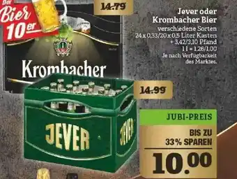 Marktkauf Jever Oder Krombacher Bier Angebot