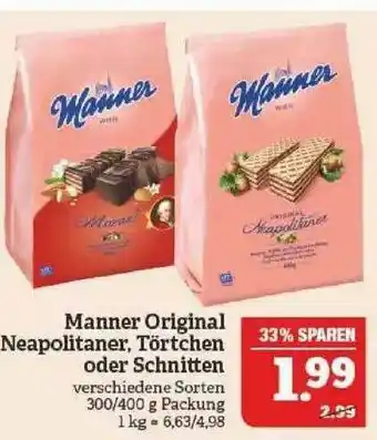 Marktkauf Manner Original Neapolitaner Törtchen Oder Schnitten Angebot