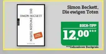 Marktkauf Simon Beckett Die Ewigen Toten Angebot