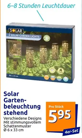 Action Solar Gartenbeleuchtung stehend 4st Angebot