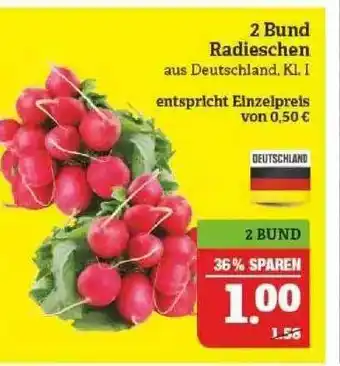 Marktkauf 2 Bund Radieschen Angebot