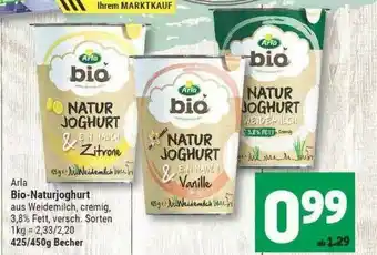 Marktkauf Arla Bio-naturjoghurt Angebot